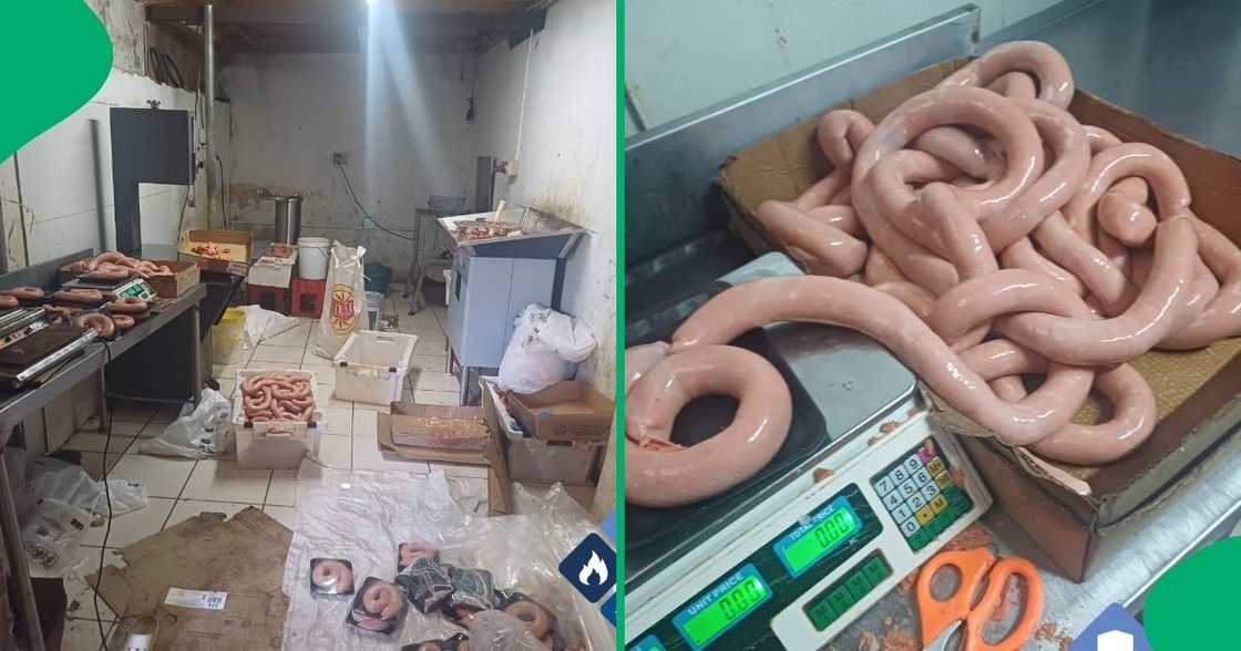 Cape Town authorities busted an unlicensed sausage operation.