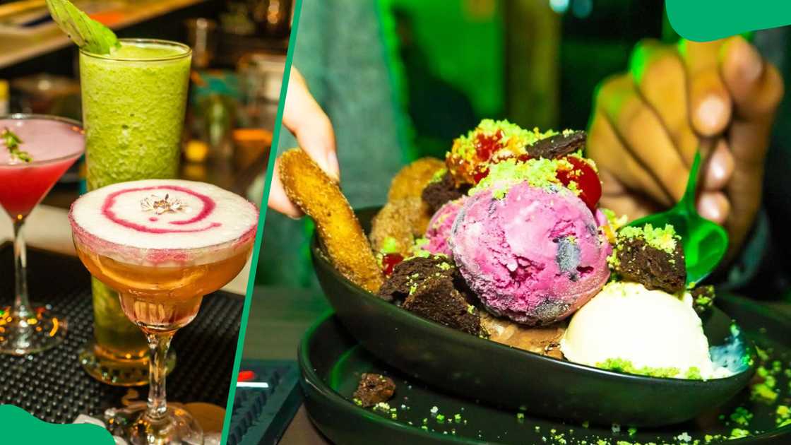 Infusion On Long's drinks options (L). Dessert (R) Infusion On Long's drinks options (L). Dessert (R)