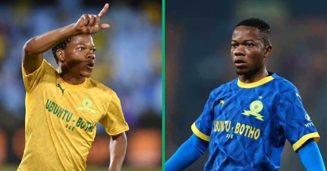 Mamelodi Sundowns star Sphelele Mkhulise Mamelodi Sundowns star Sphelele Mkhulise