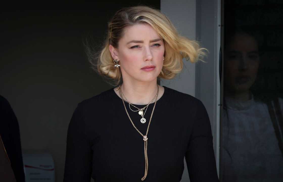 Actress Amber Heard at the Fairfax County Courthouse