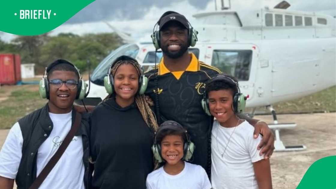 Siya Kolisi says goodbye to Zimbabwe after family holiday