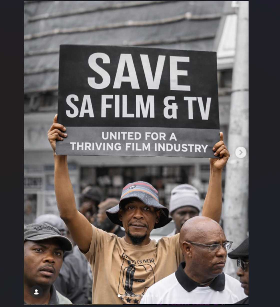 SA actors marching. SA actors marching.