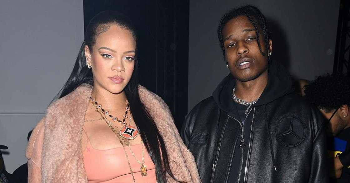 A$AP Rocky and Rihanna. A$AP Rocky and Rihanna.