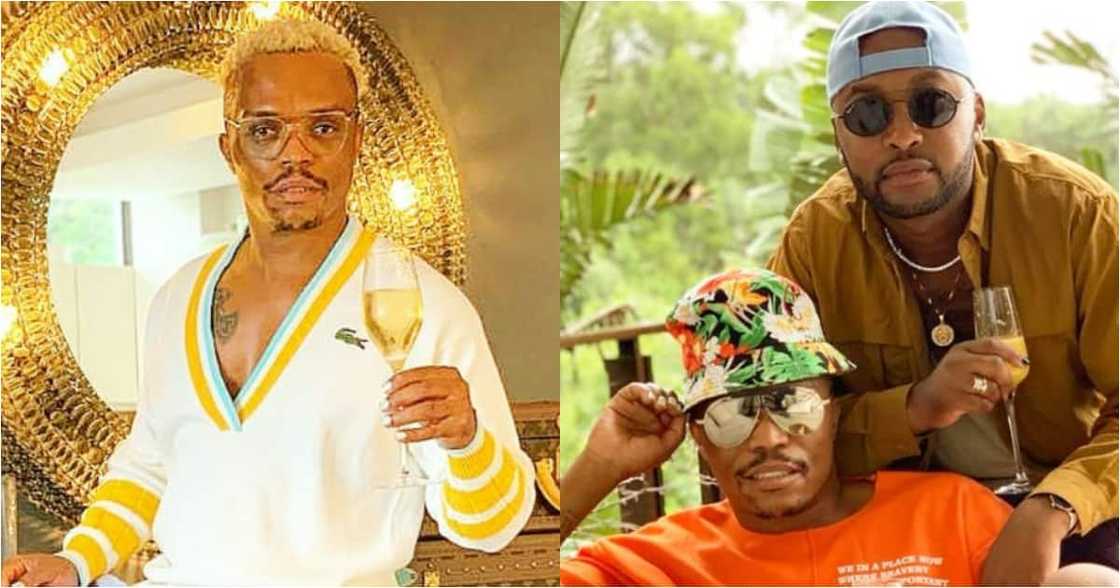 Somizi spends time with Vusi Nova and without his wedding ring