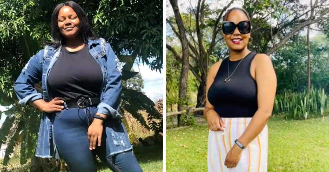 Woman shows off new figure after weight loss Woman shows off new figure after weight loss