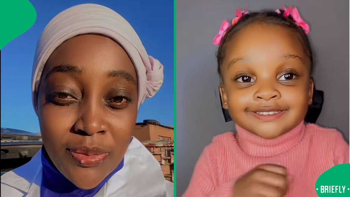 A woman in South Africa showcased her kid's Nike shoes that she ordered online. A woman in South Africa showcased her kid's Nike shoes that she ordered online.