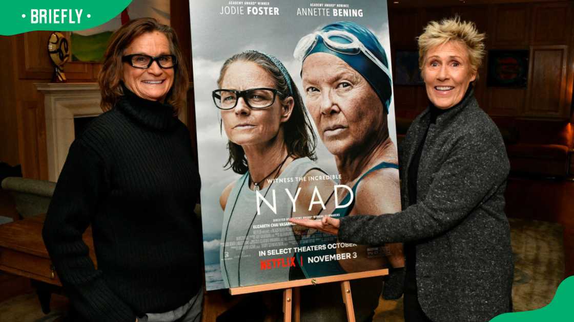 Bonnie Stoll and Diana Nyad during the 2023 Netflix's NYAD LA Tastemaker Event at San Vicente Bungalows Bonnie Stoll and Diana Nyad during the 2023 Netflix's NYAD LA Tastemaker Event at San Vicente Bungalows