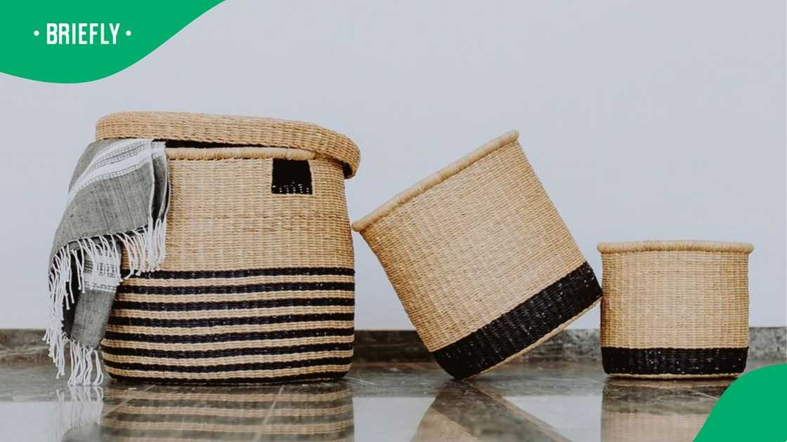 Mo's Crib weaved baskets were snapped in promo pictures Mo's Crib weaved baskets were snapped in promo pictures
