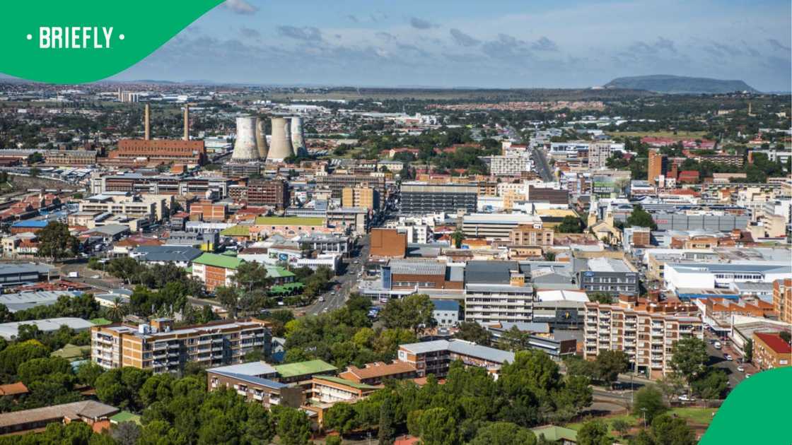 An overview of Bloemfontein.