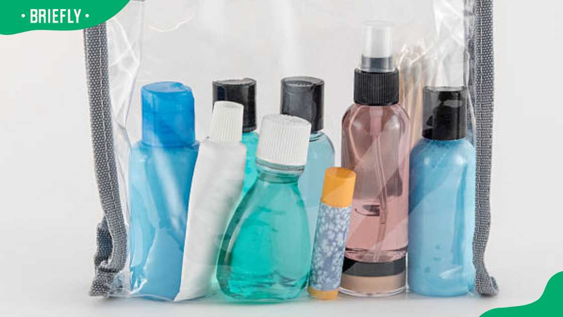 quart-size bag with contents quart-size bag with contents