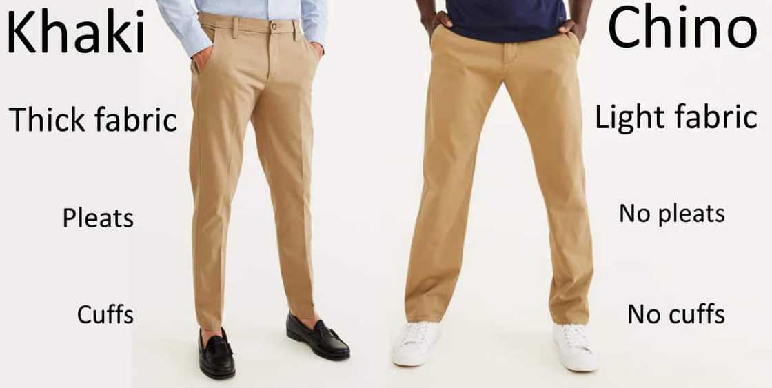 Khakis vs Chinos