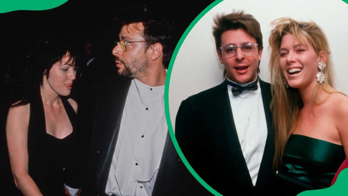 Judd Nelson with his ex-girlfriends, actress Shannen Doherty. Model Kelly Stafford and Judd Nelson. Judd Nelson with his ex-girlfriends, actress Shannen Doherty. Model Kelly Stafford and Judd Nelson.