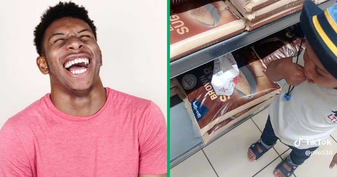 A little boy dipping his fingers in sugar had Mzansi in stitches A little boy dipping his fingers in sugar had Mzansi in stitches