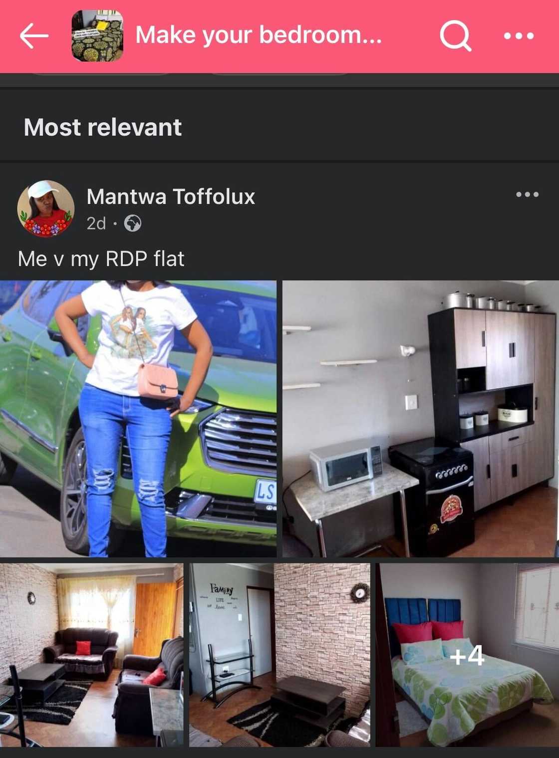 The woman's RDP house. The woman's RDP house.