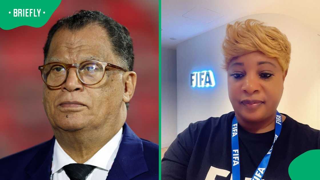 Danny Jordaan and Ellen Chiwenga Danny Jordaan and Ellen Chiwenga