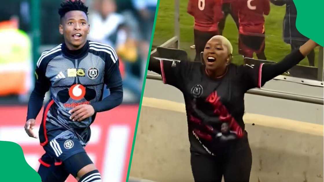 Relebohile Mofokeng mom reacts to his CAF league goal Relebohile Mofokeng mom reacts to his CAF league goal