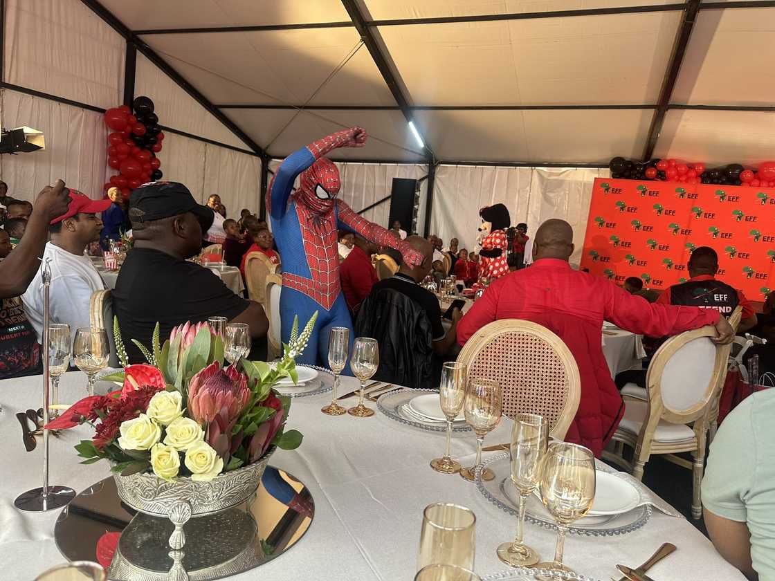 Spiderman at the Tembisa Child Welfare Society Spiderman at the Tembisa Child Welfare Society