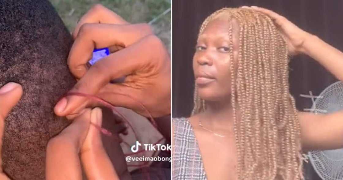 Braider shows impressive grip on short hair Braider shows impressive grip on short hair