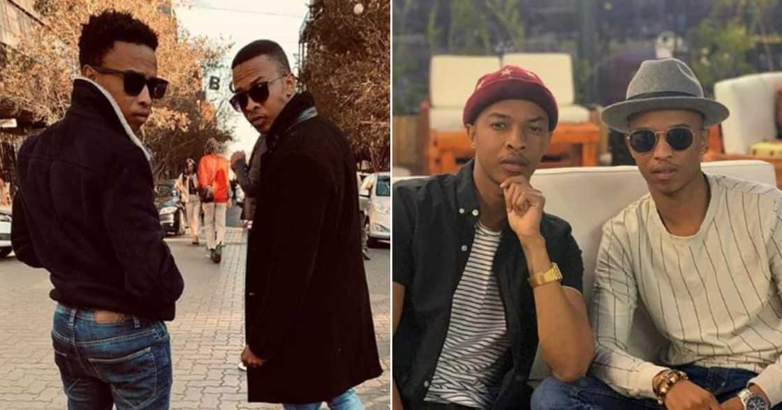 Oros Mampofu congratulates Prince Mampofu on his wedding day