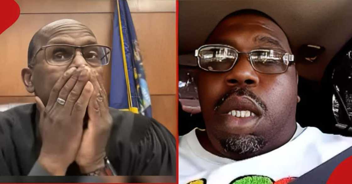 Judge Cedric Simpson shocked as Michigan man Corey Harris attends Zoom court hearing. Judge Cedric Simpson shocked as Michigan man Corey Harris attends Zoom court hearing.