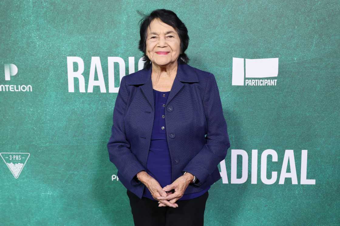 Dolores Huerta at Regency Bruin Theatre in Los Angeles, California.