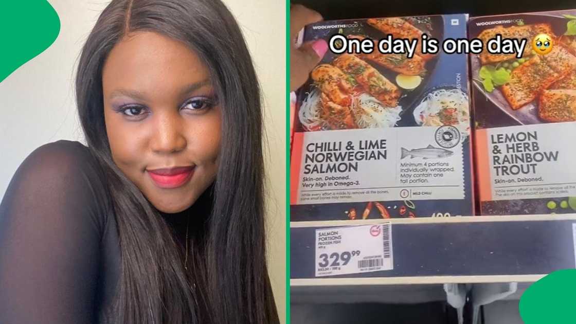 Woman shares relatable Woolies salmon moment