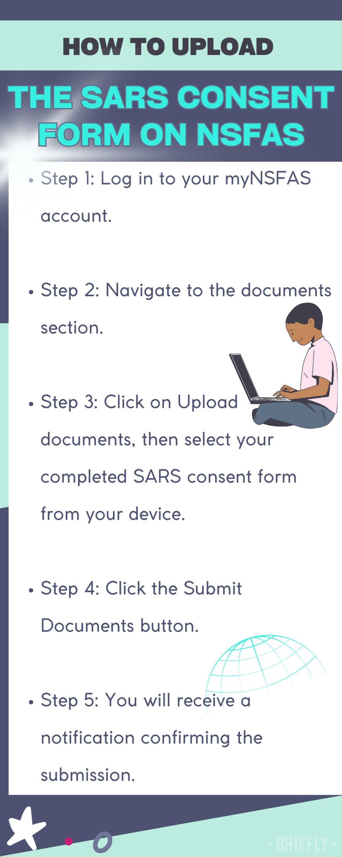 How to upload the SARS consent form on NSFAS