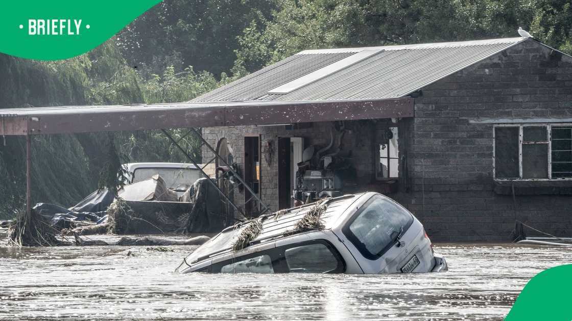 Two people survived after a car carrying eight people was swept away in uMsinga