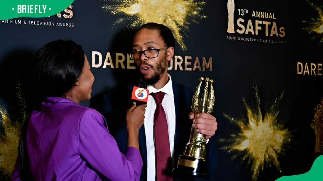 Mothusi Magano during SAFTAs Mothusi Magano during SAFTAs