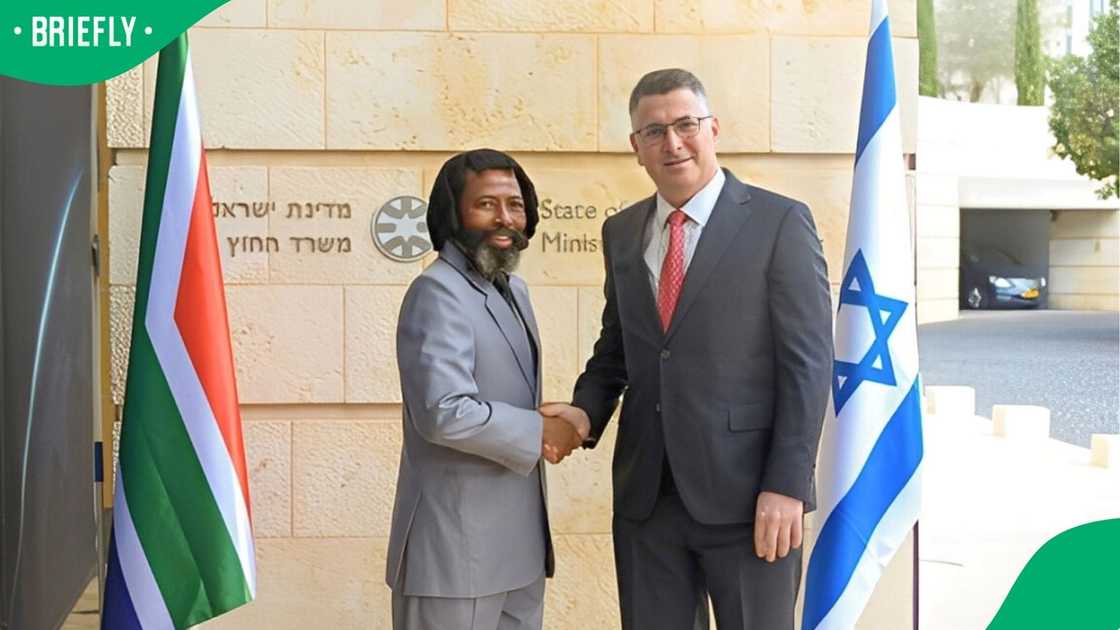 King Dalindyebo meeting with Israel’s Minister of Foreign Affairs