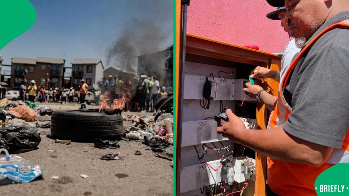 Protests broke out at Kliptown Square