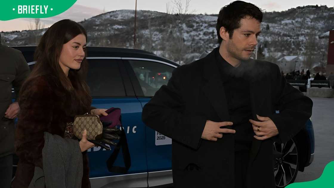 Rachael Lange and Dylan O'Brien at the 2025 Sundance Film Festival