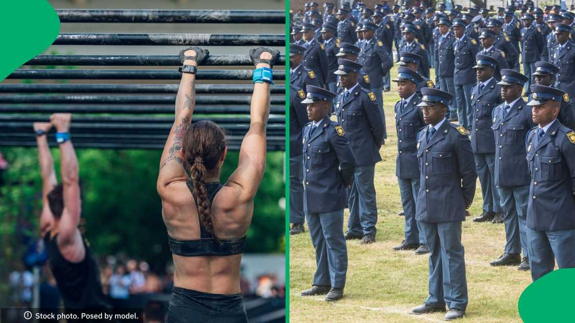 South African police competed in a series of intense challenges. South African police competed in a series of intense challenges.
