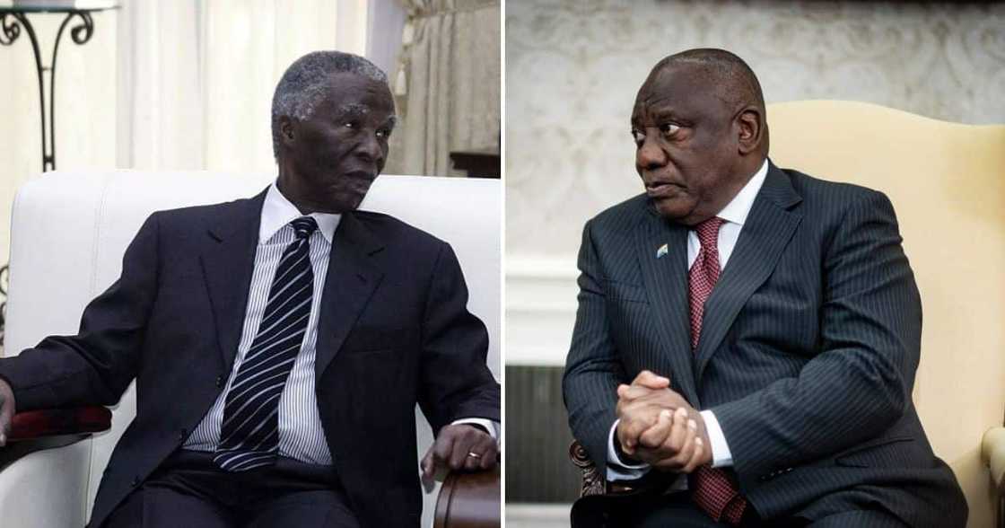 Thabo Mbeki and Cyril Ramaphosa