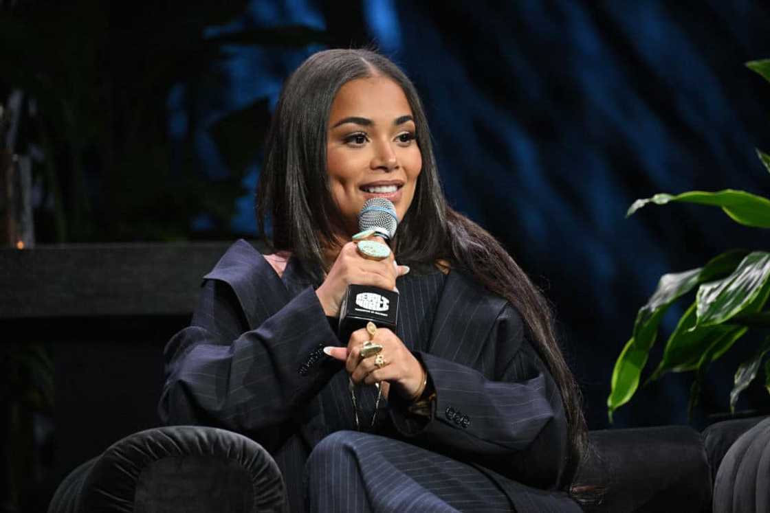Actress Lauren London during the Revolt World Actress Lauren London during the Revolt World