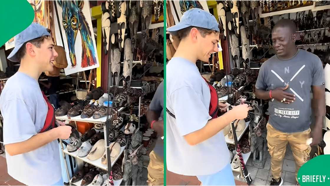 A British man tried haggling in South Africa in a TikTok video.