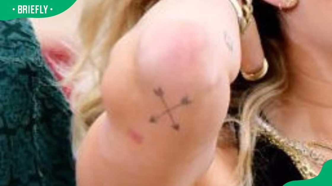 Miley Cyrus' arm tattoos Miley Cyrus' arm tattoos