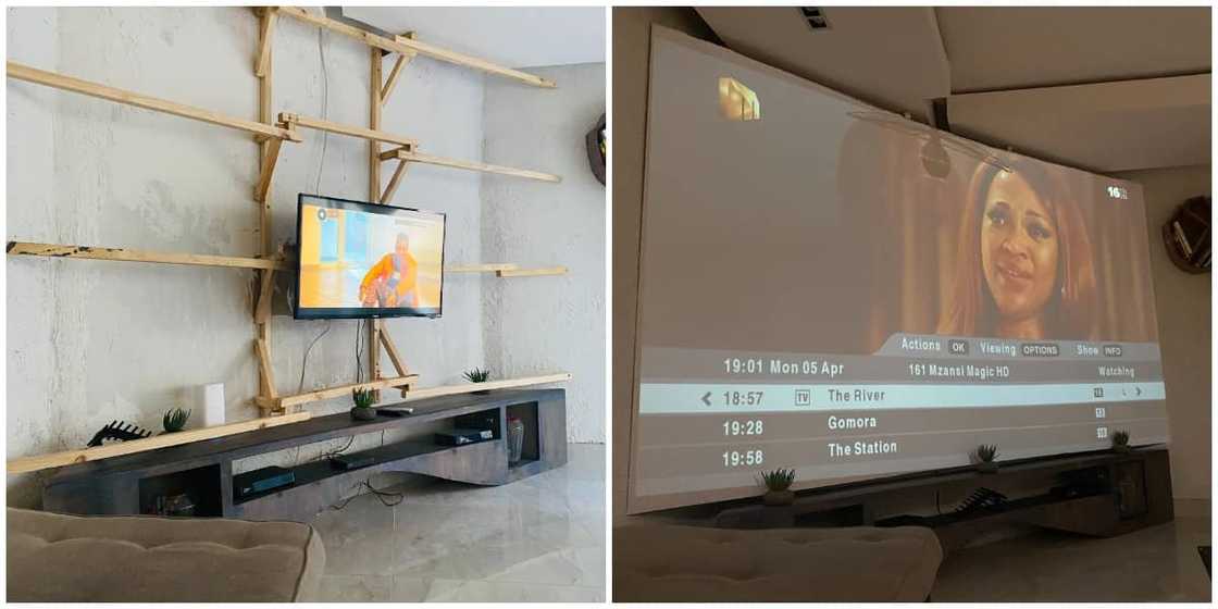 Man Impresses Social Media with His Interior Decoration Skills, His ‘Projector’ Screen Gets Many Talking