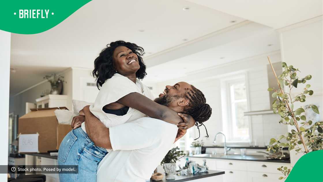 The happy pair loves spending time together. The happy pair loves spending time together.