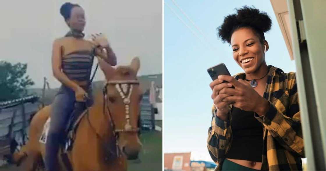 Woman, Riding Horse, Washing Line, Video Woman, Riding Horse, Washing Line, Video