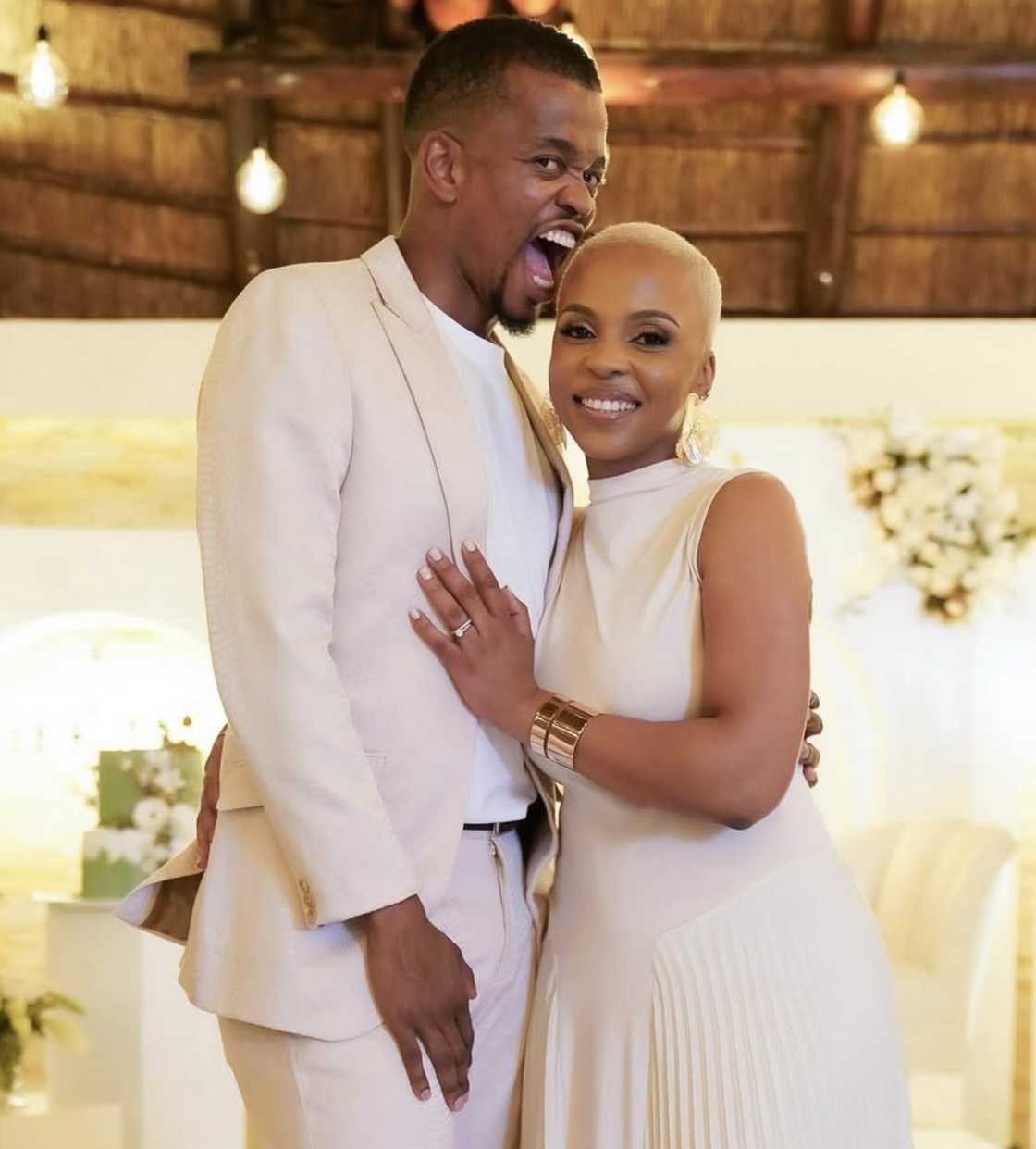 Mpho Popps reflected on his wedding day