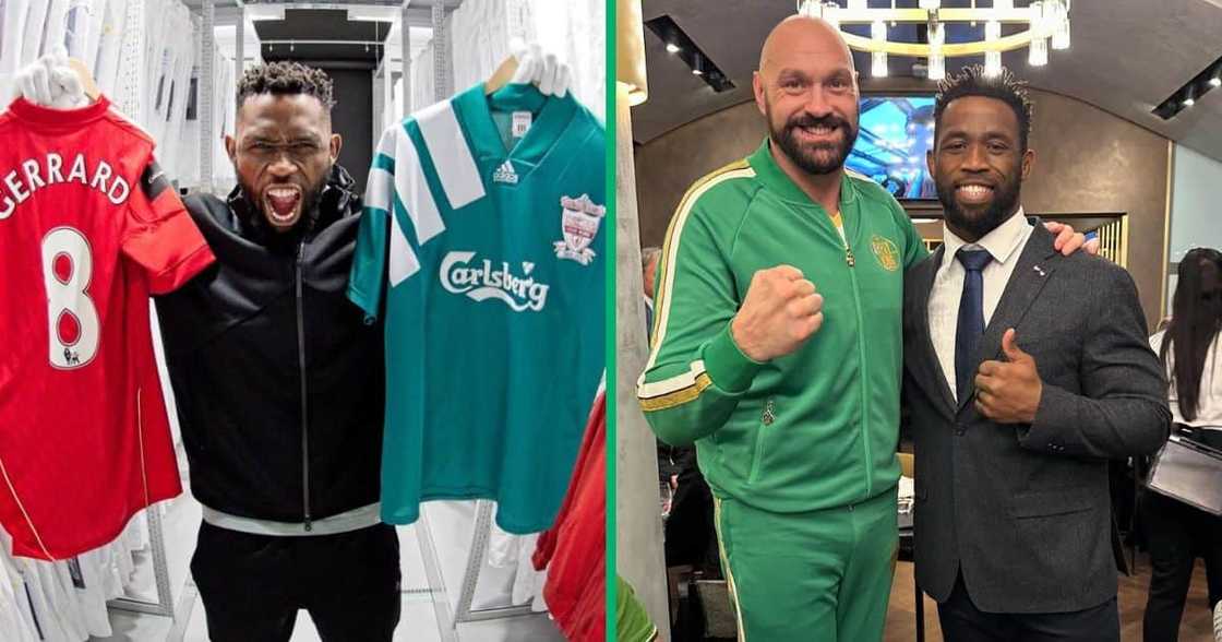 Springbok skipper Siya Kolisi was in attendance at Old Trafford as Liverpool were defeated by Manchester United Springbok skipper Siya Kolisi was in attendance at Old Trafford as Liverpool were defeated by Manchester United