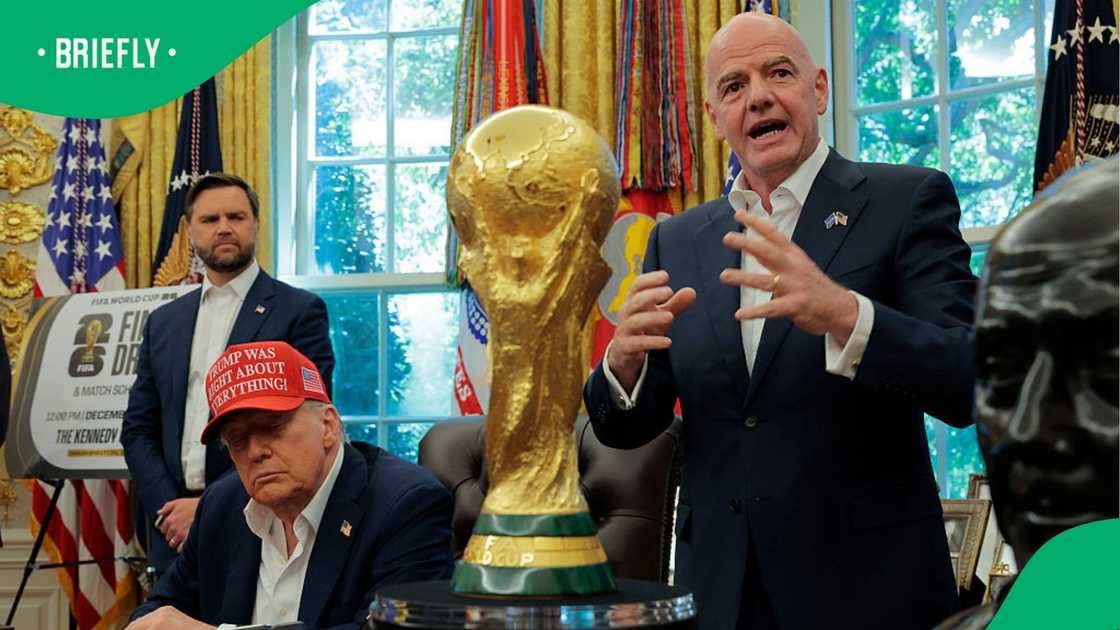 Donald Trump and FIFA president Gianni Infantino Donald Trump and FIFA president Gianni Infantino