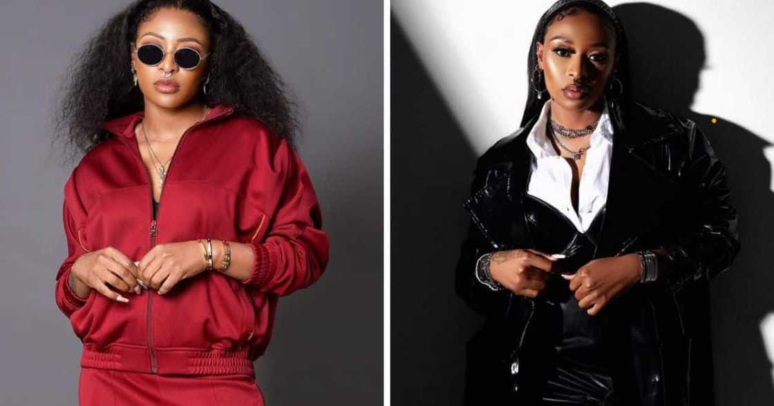 DJ Zinhle posing DJ Zinhle posing