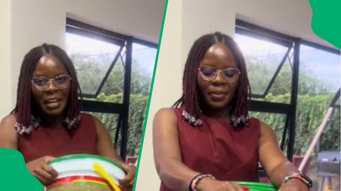 Woman opens Venda fruit bucket in TikTok video Woman opens Venda fruit bucket in TikTok video