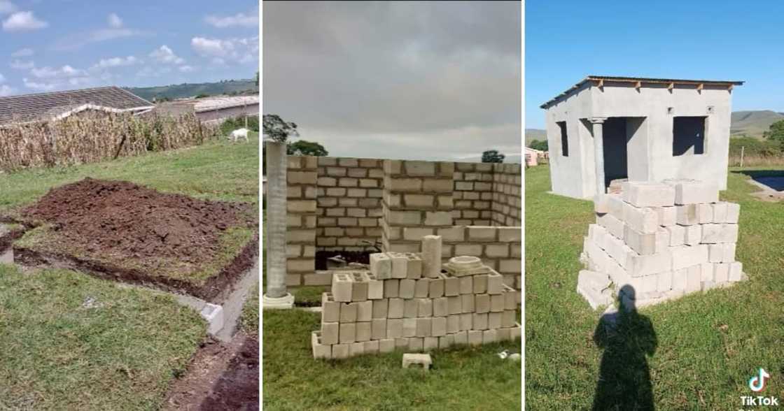 SA man built a one-room house and proudly showed off the finished home SA man built a one-room house and proudly showed off the finished home