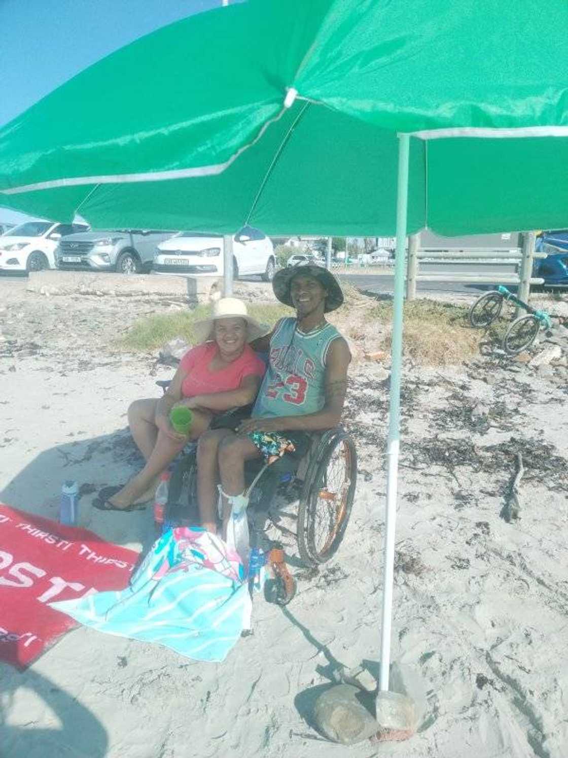 A South African couple at the beach.