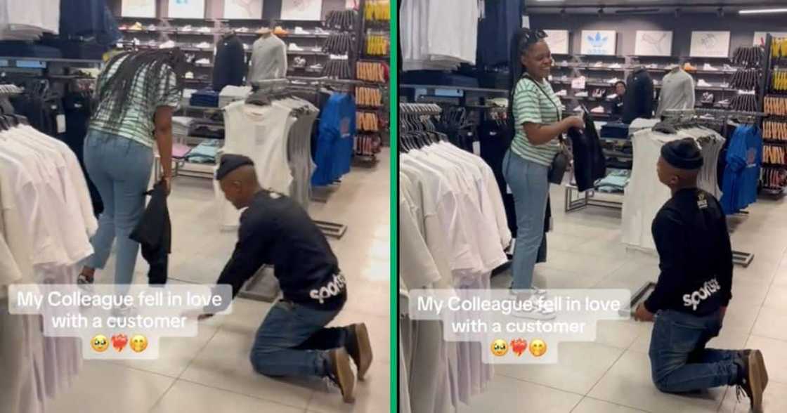 A Sportscene employee was smitten with a customer A Sportscene employee was smitten with a customer