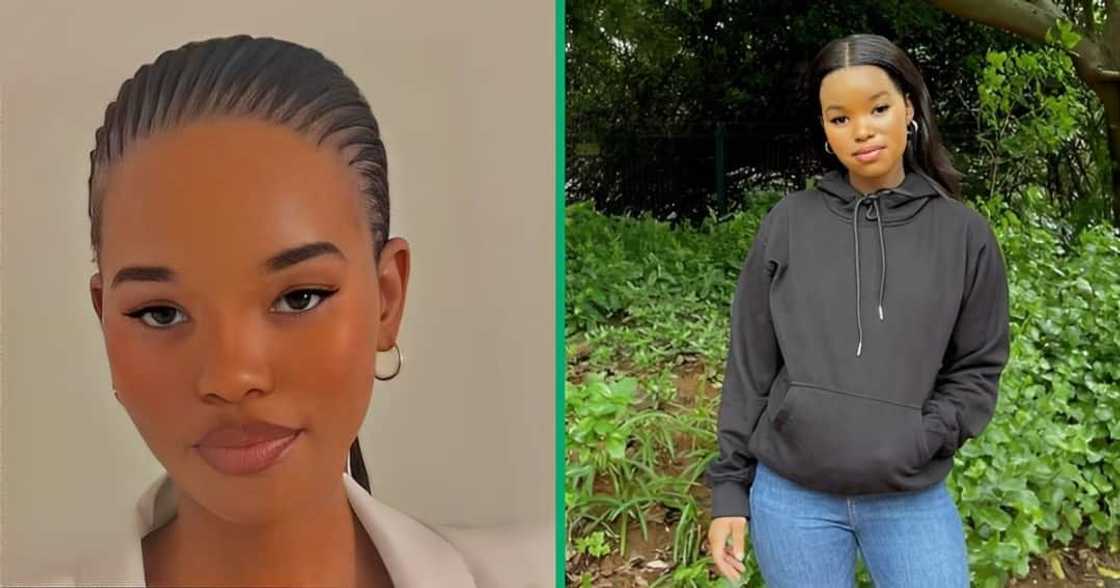 A TikTok video shows a woman unveiling her R500 wig installation disaster. A TikTok video shows a woman unveiling her R500 wig installation disaster.