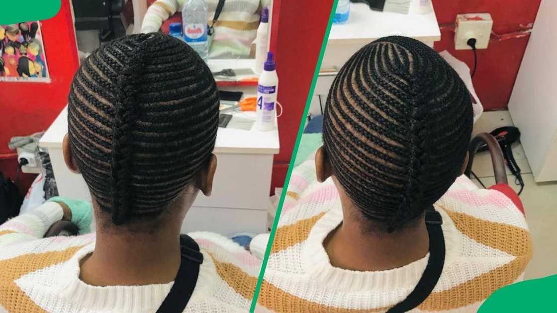 Mohawk styled freehand cornraws Mohawk styled freehand cornraws